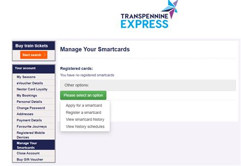 transpennine smart card|transpennine express login.